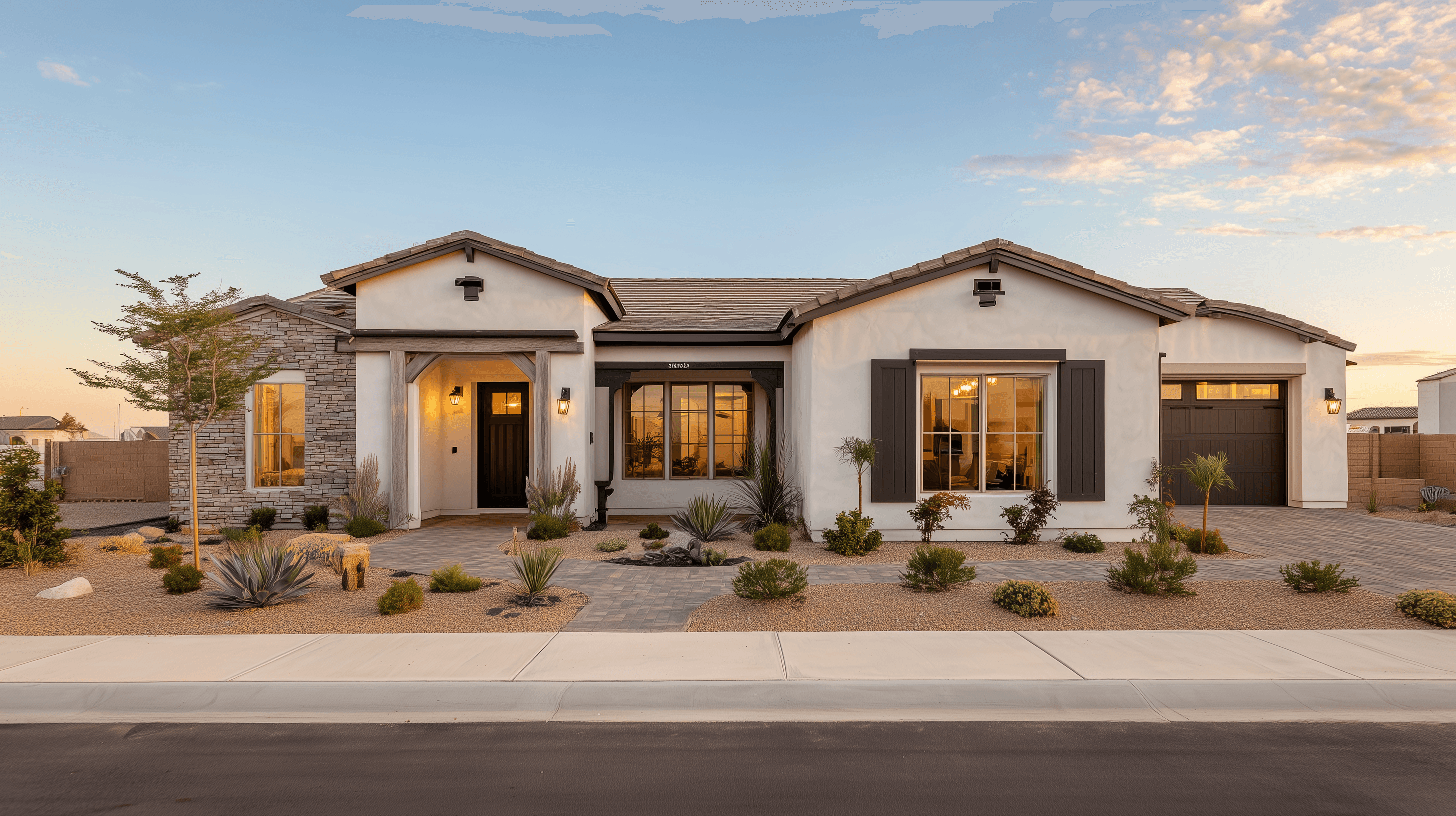 Model home exterior